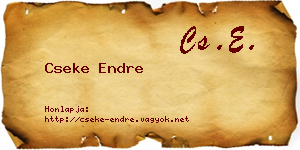 Cseke Endre névjegykártya